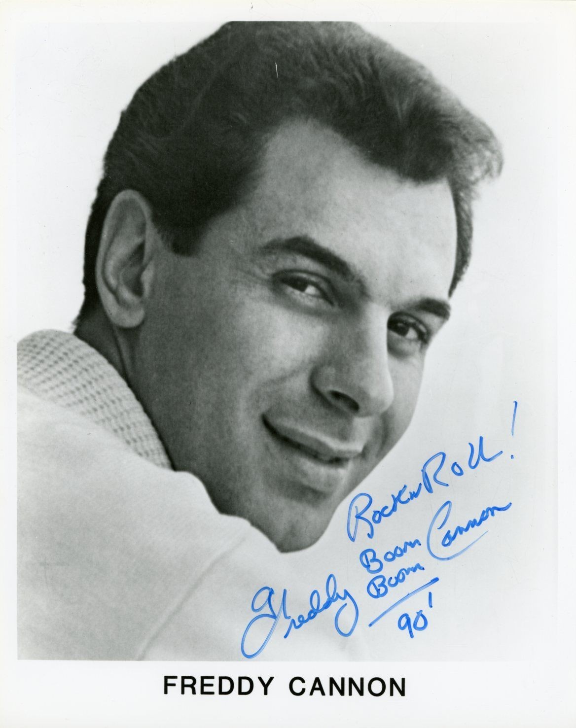 Freddy Cannon- Signed B&W Photograph