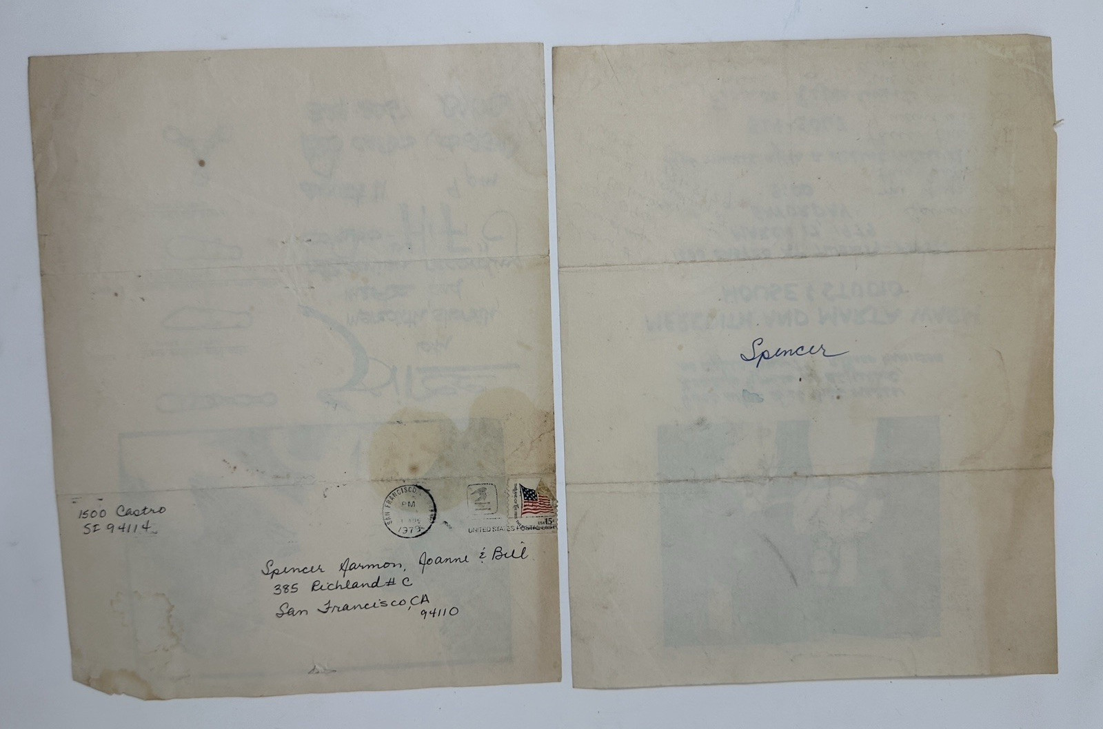 Spencer Jarmon Vanguards 1979 Castro House Party Invite San Francisco Vtg