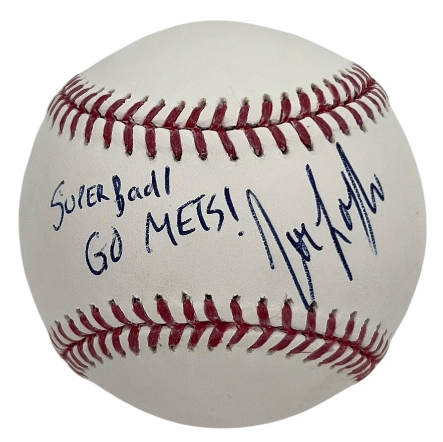 Joe Lo Truglio Signed Major League Baseball MLB w/ “Go Mets!” “Superbad!” PSA