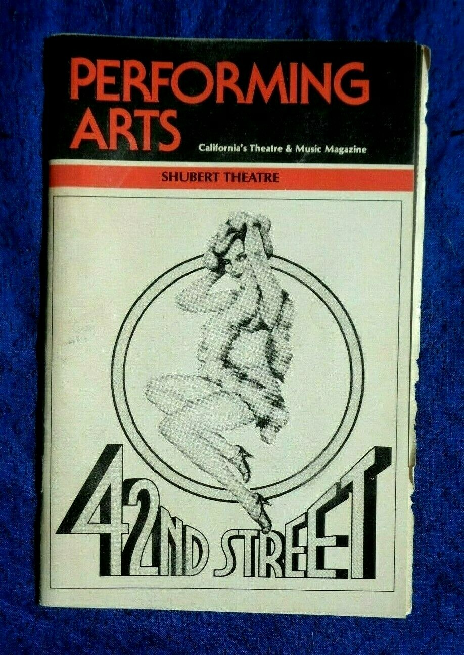 42ND STREET Performing Arts Shubert Theatre magazine February 1984