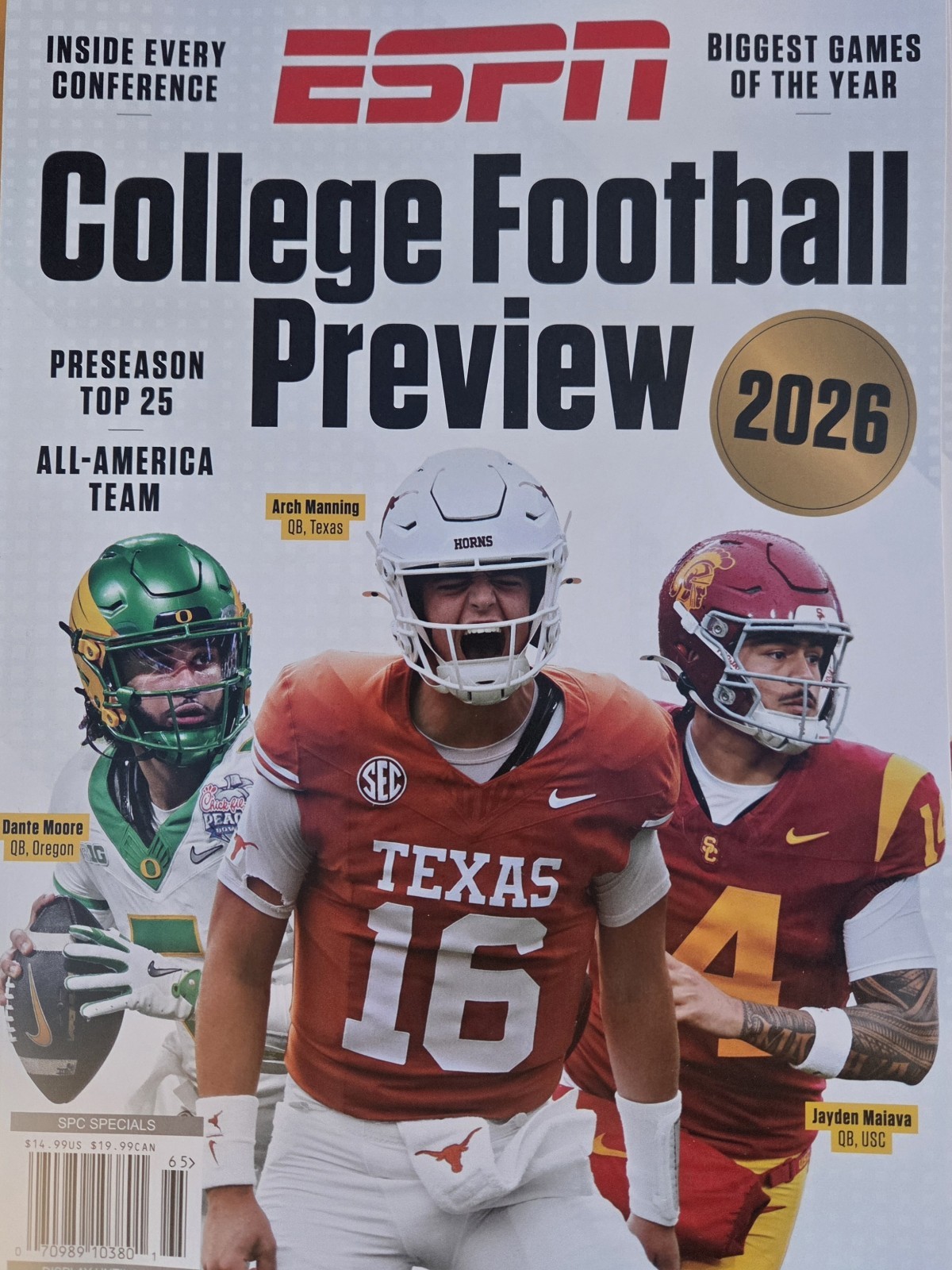 ESPN COLLEGE FOOTBALL PREVIEW MAGAZINE – NEW 2026