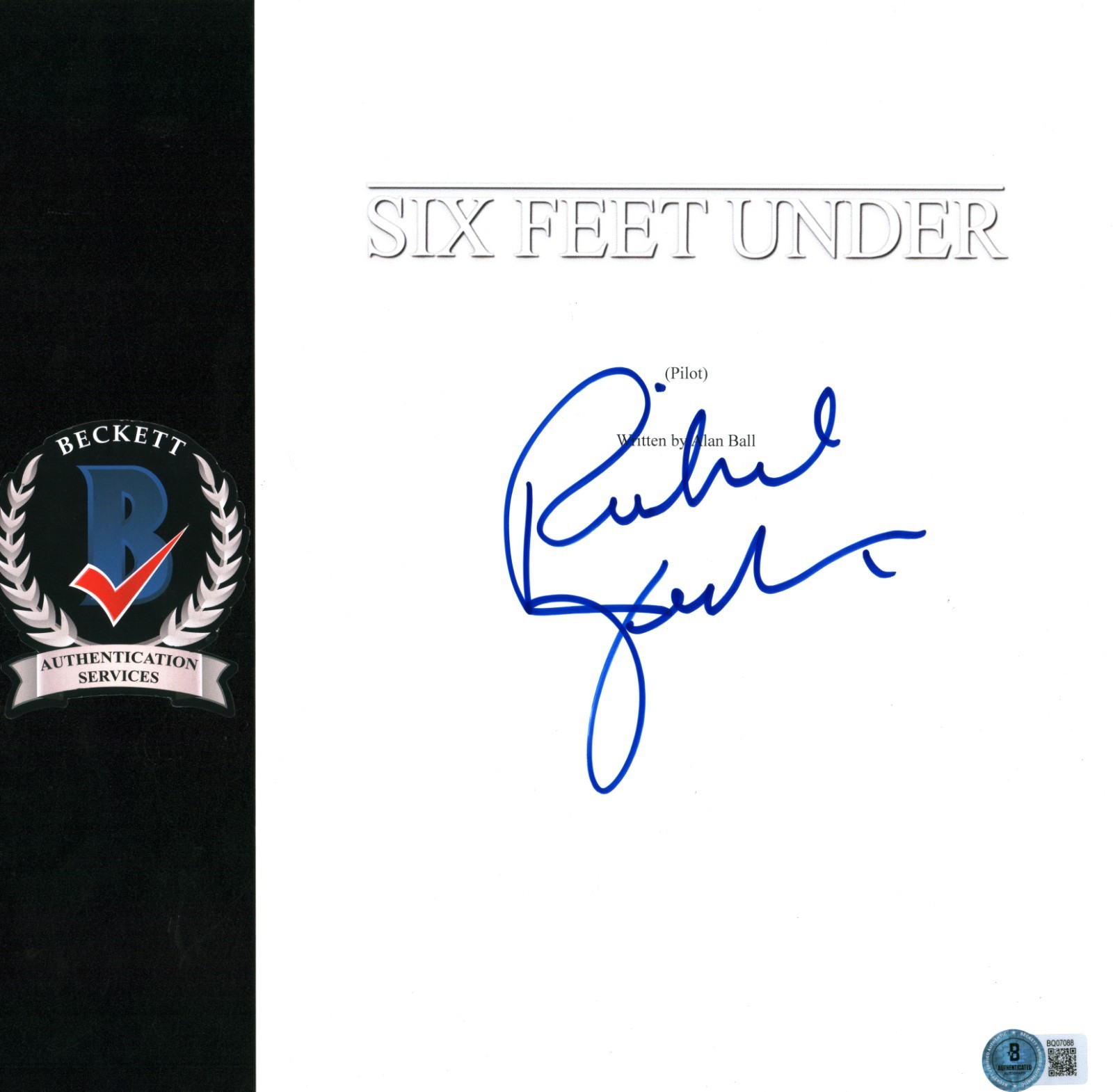 Richard Jenkins Signed Six Feet Under Full Pilot Episode Script BAS COA