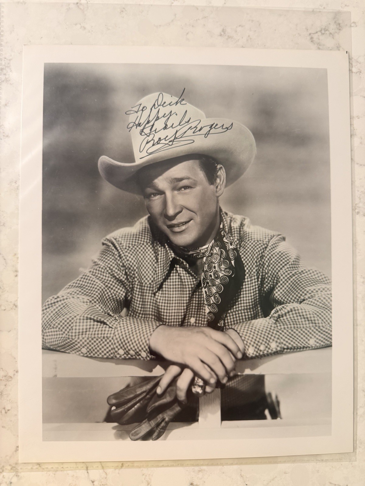 Roy Rogers Signed 8×10 Vintage Original Photo RARE