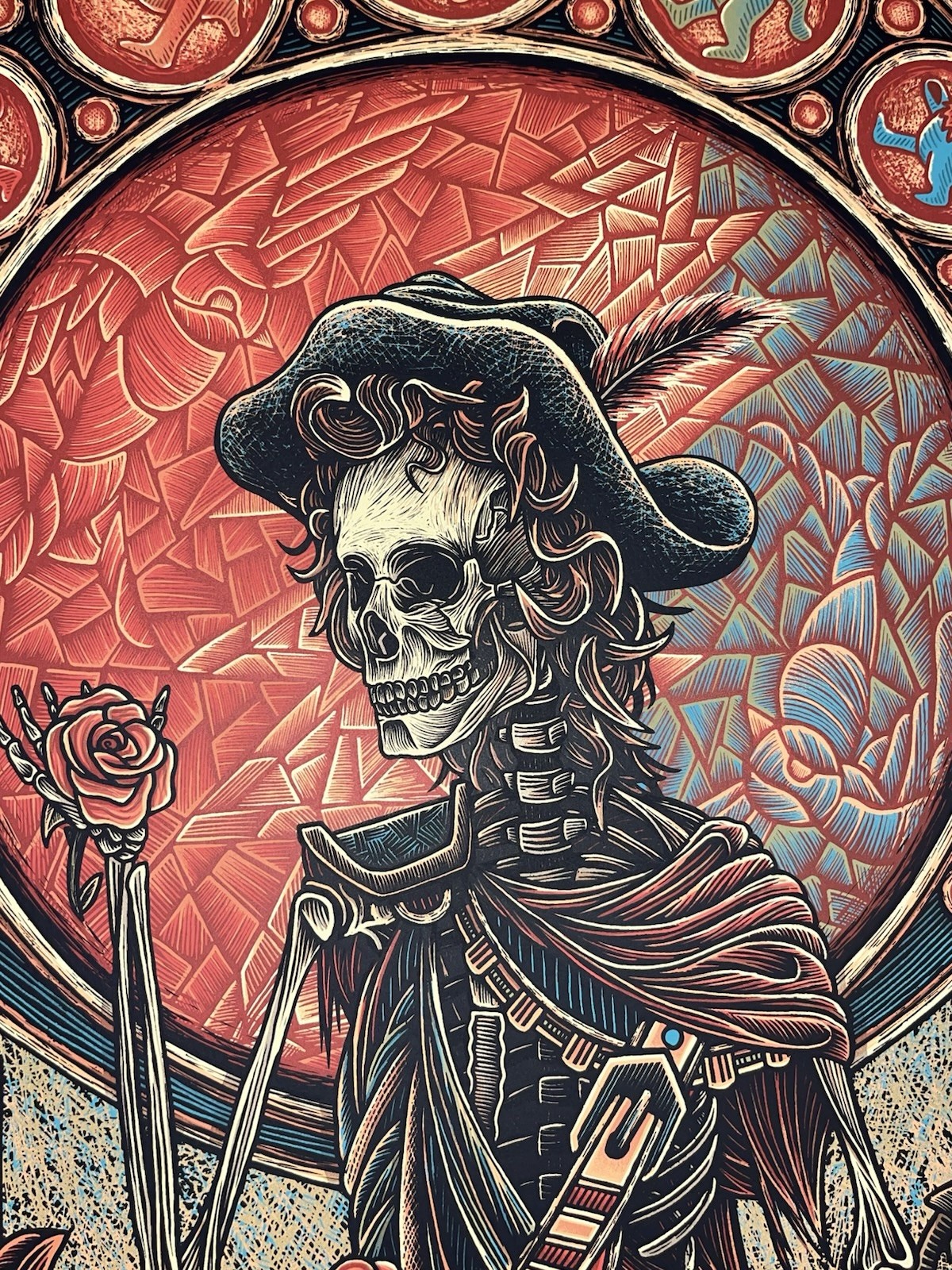 Grateful Dead Jack Straw Poster by Luke Martin 2020 Hand Numbered LE 1268/3000
