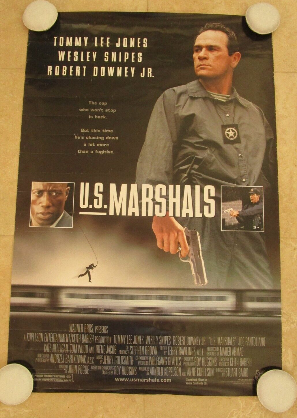 U.S. Marshalls Movie Poster 27×39 inches – READ