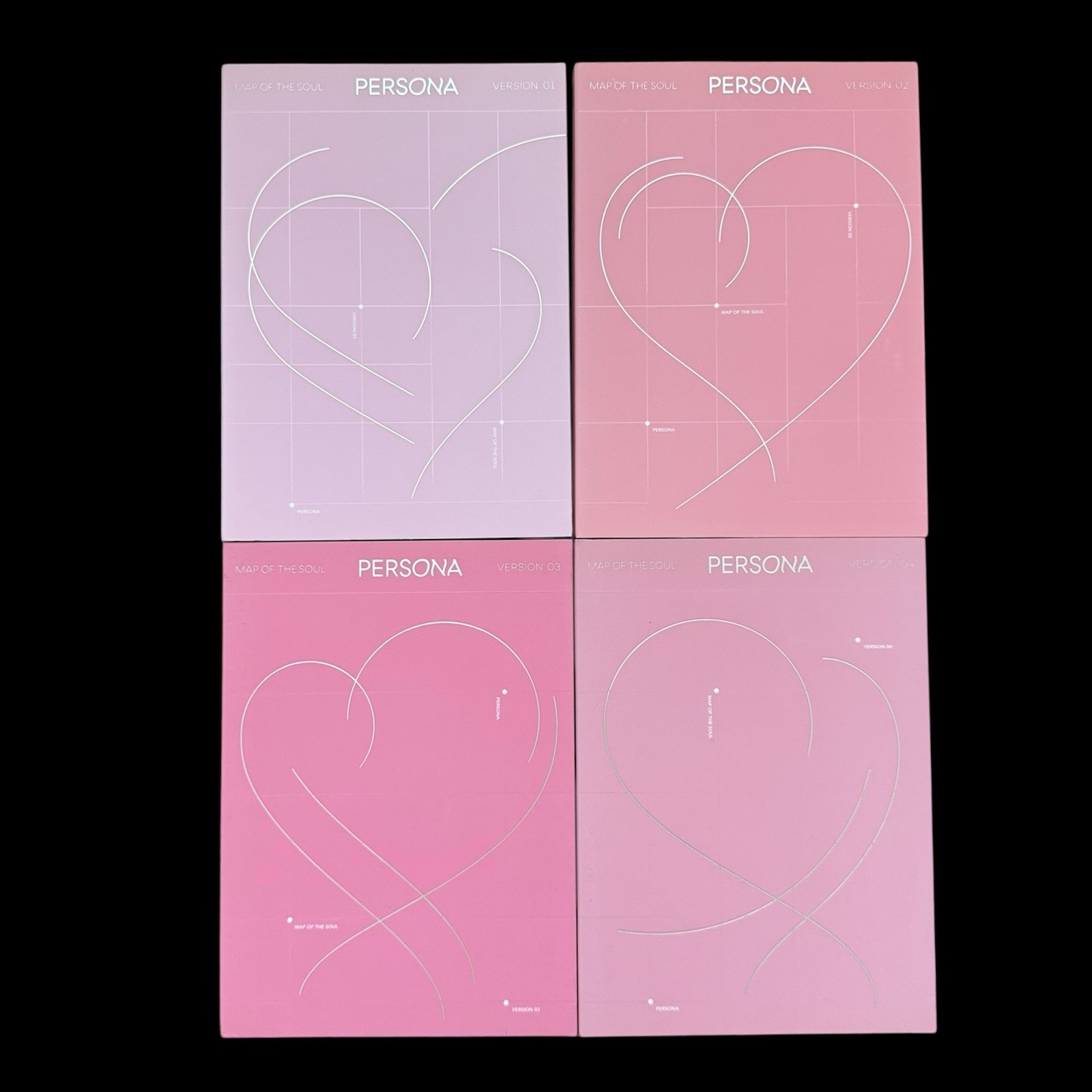 BTS MAP OF THE SOUL PERSONA SET Version 1-4