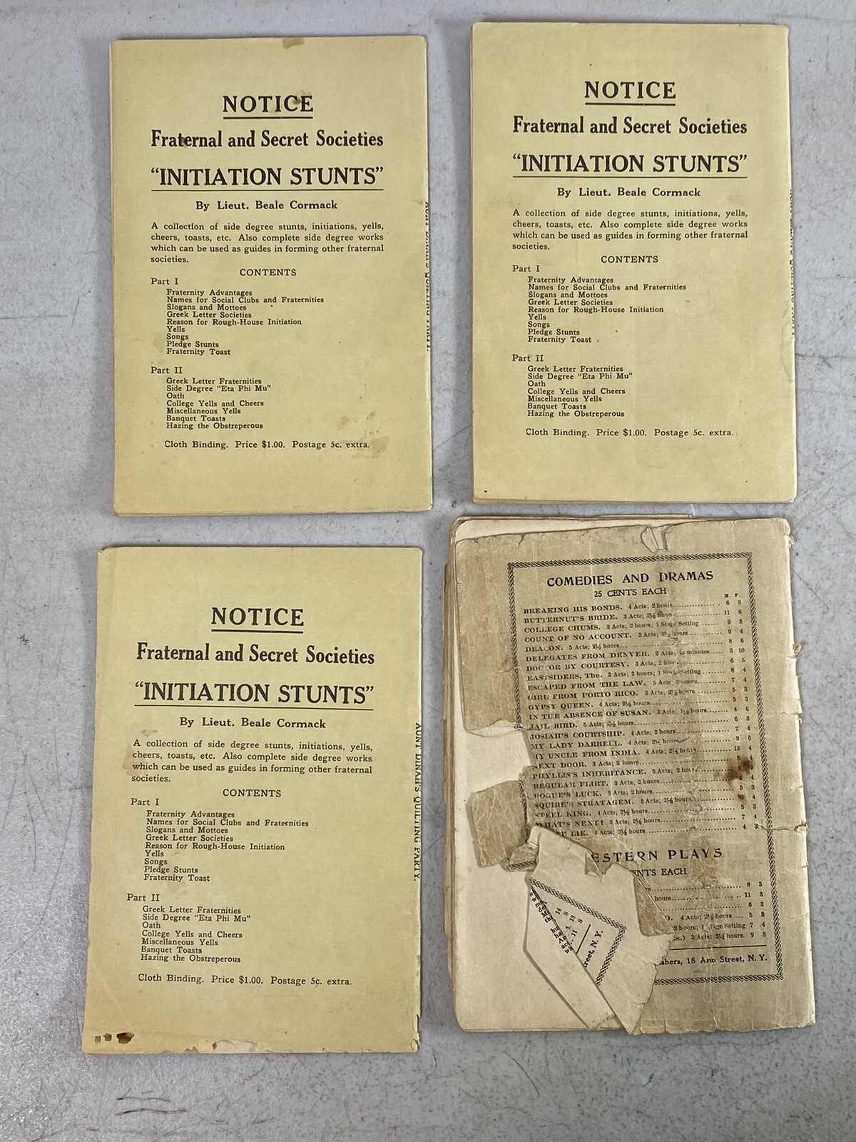 VA Education 1925 League Newspaper Eldridge Entertainment House Play Book 143F38