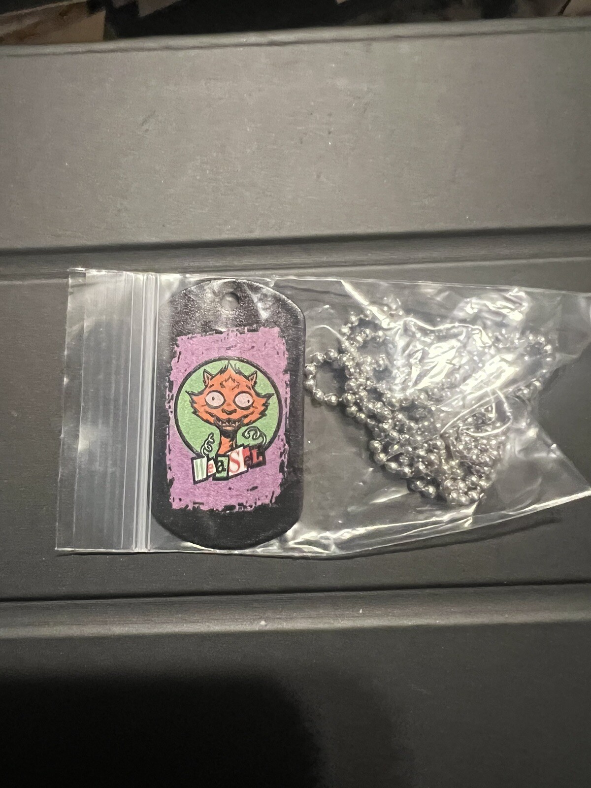 2024 NYCC Creature Commandos Weasel Dog tag DC Studios James Gunn