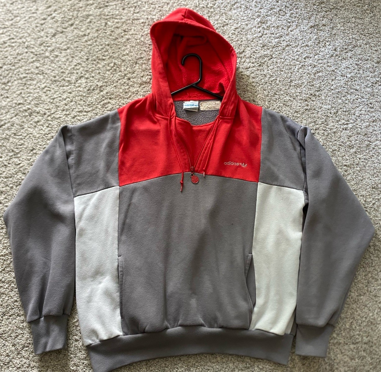 Papi’s Hoodie Worn by Coby Getzug In “The Band’s Visit” Broadway Vtg Adidas
