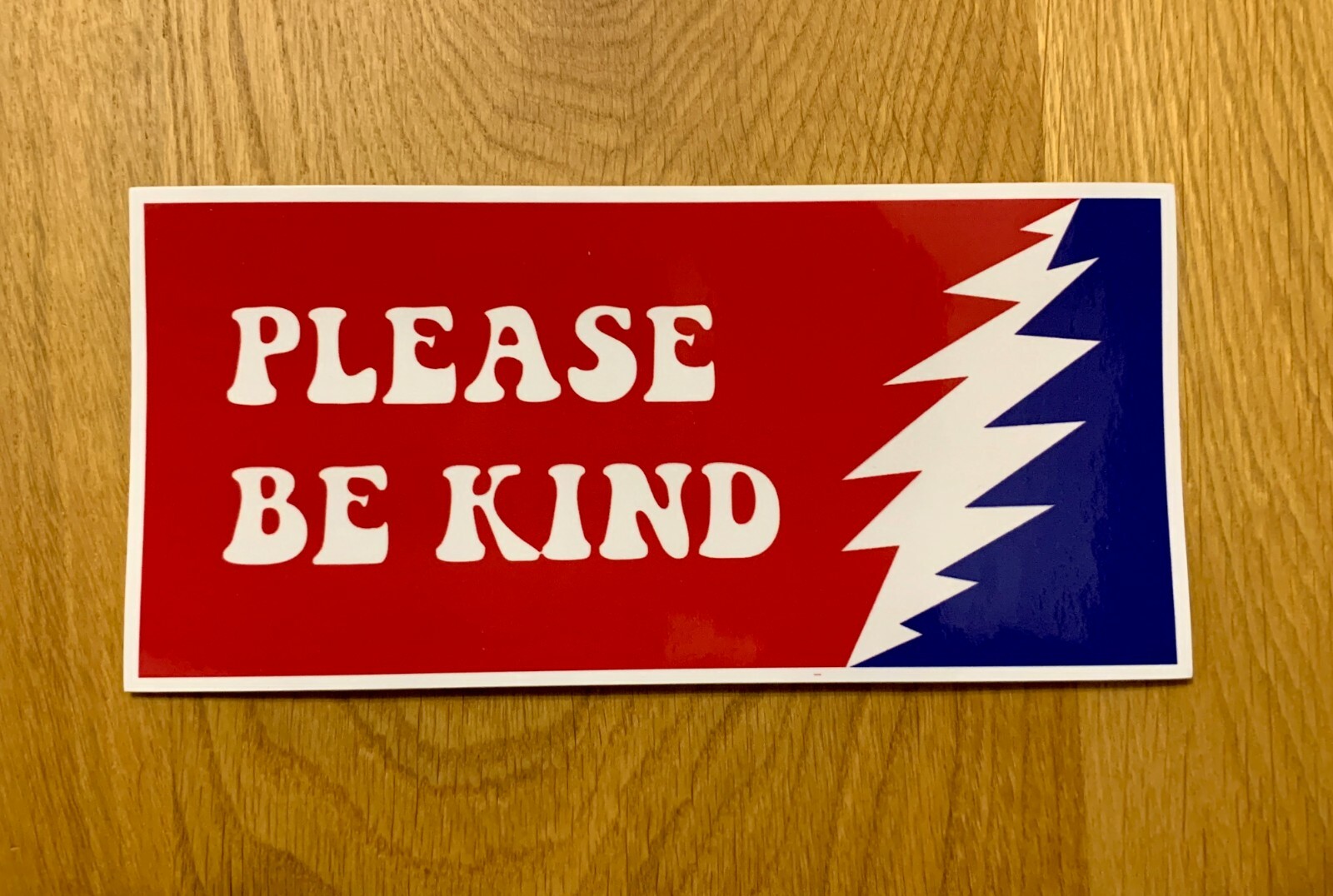Grateful Dead Be Kind car truck van premium bumper sticker 3.5×8 Jerry Garcia