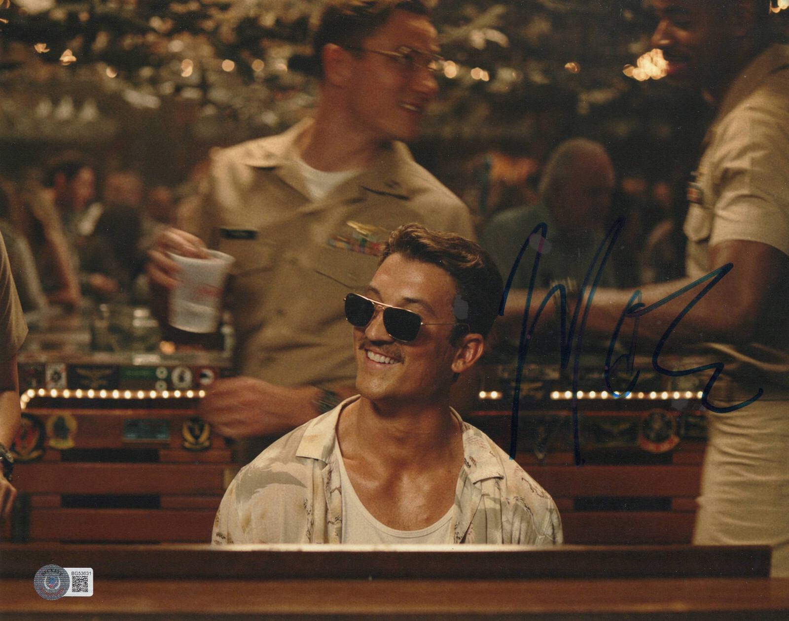 MILES TELLER SIGNED AUTOGRAPH 11X14 PHOTO TOP GUN MAVERICK BAS BECKETT