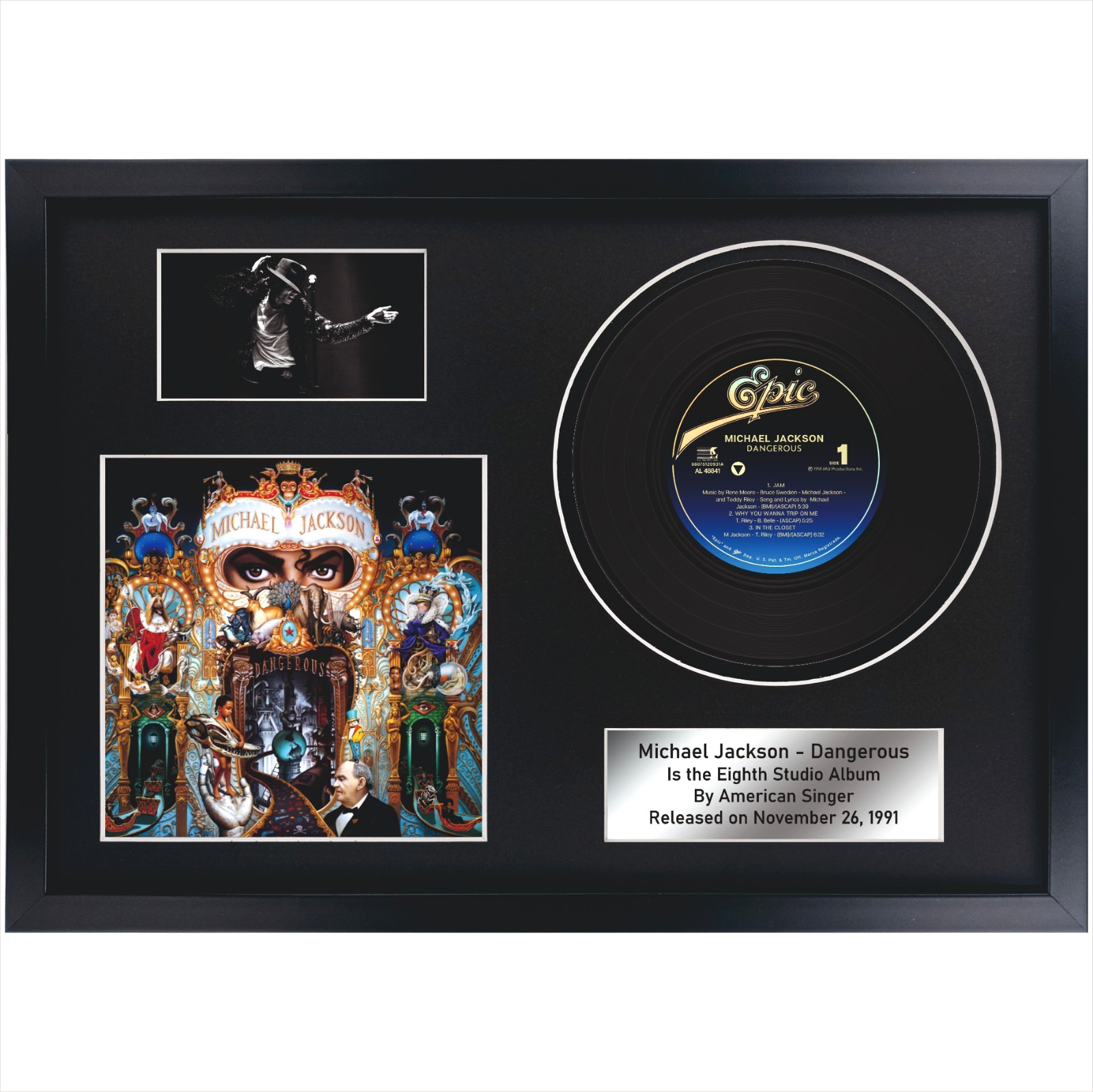 Michael Jackson – Off The Wall /LP/ Memorabilia / Souvenir in black frame / Rock