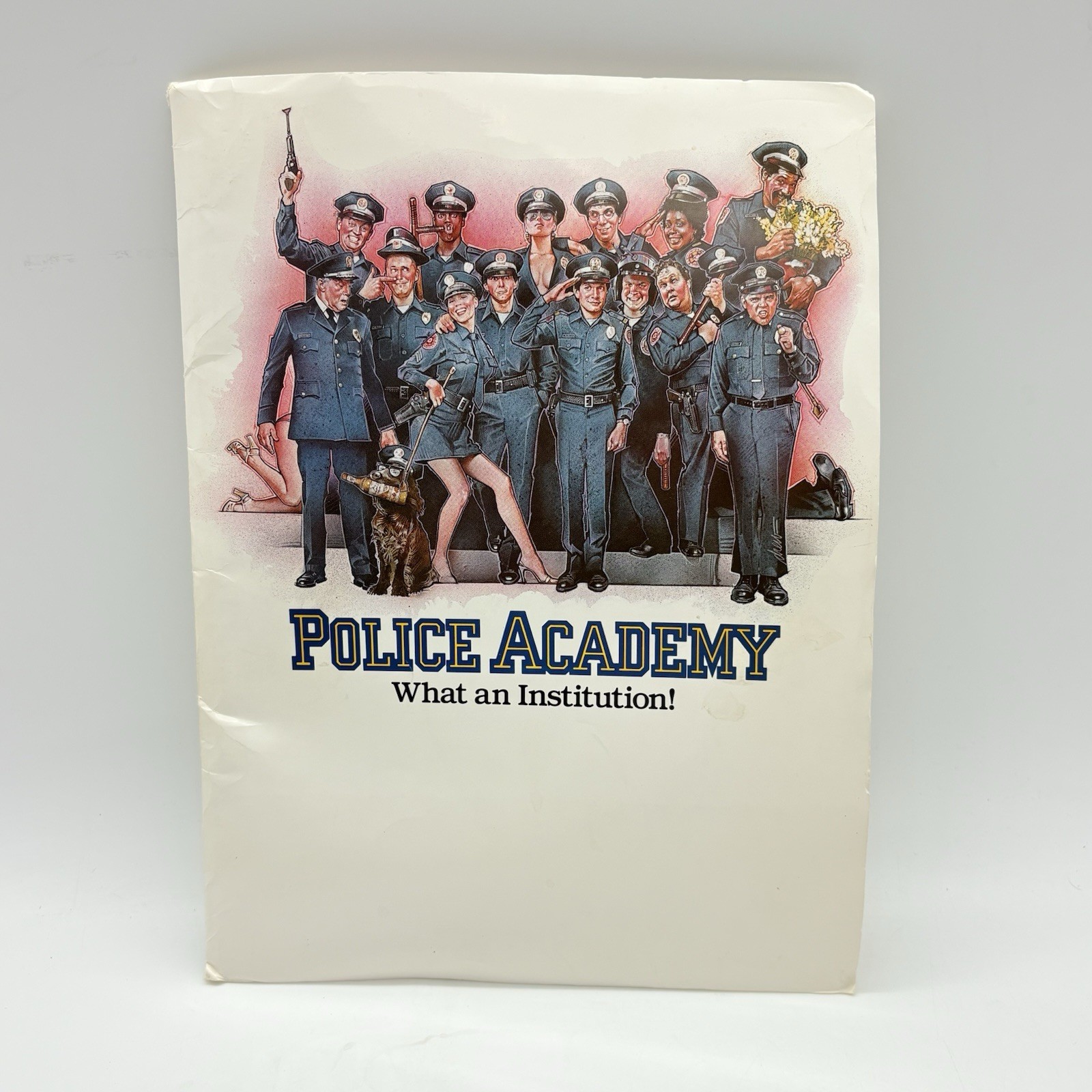 POLICE ACADEMY Movie Lobby Card Lot of 15 Pictures With Binder & Character Bios