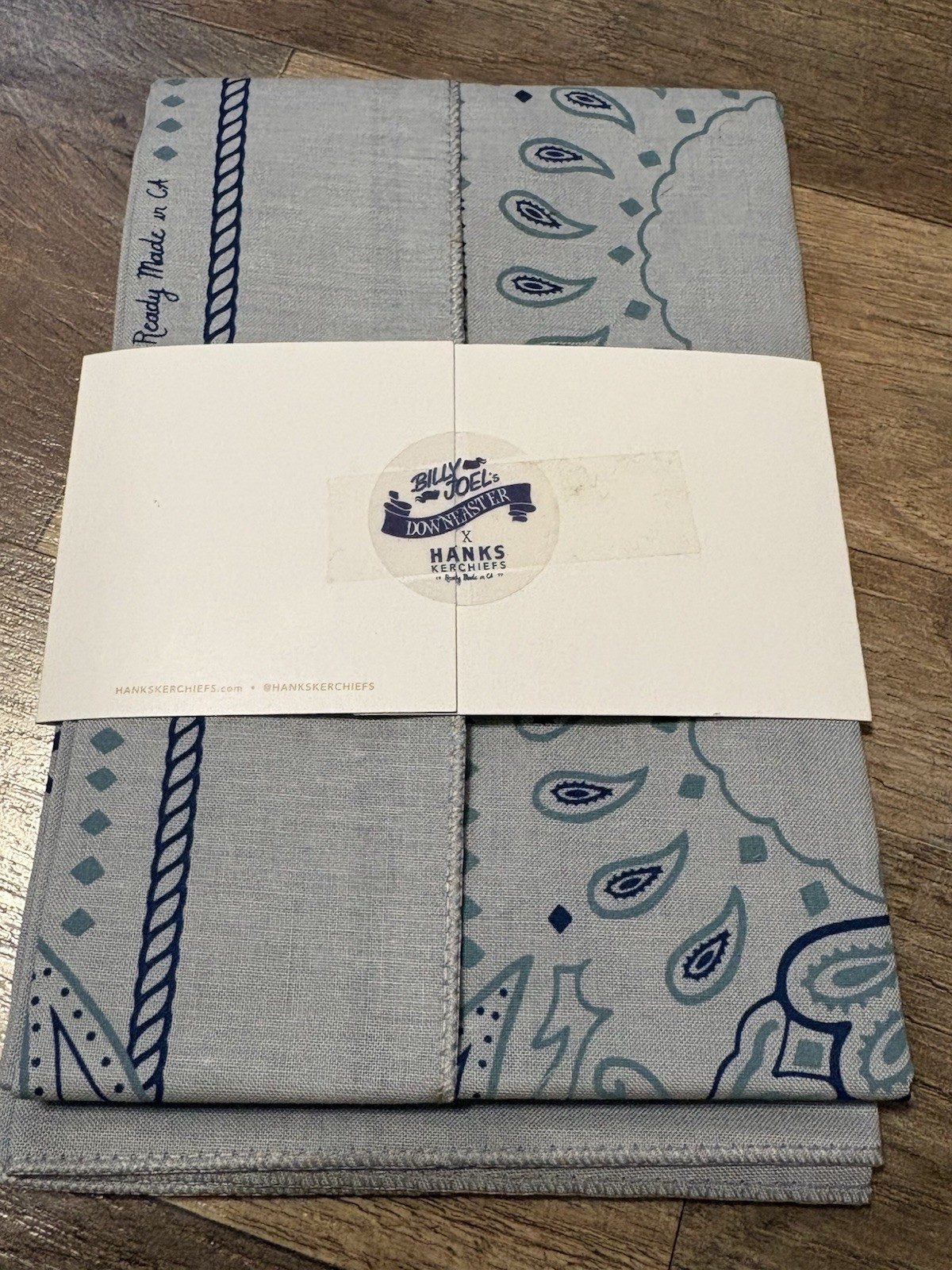 New In Pack Billy Joel Downeaster Concert Tour Hanks Kerchiefs Bandanna