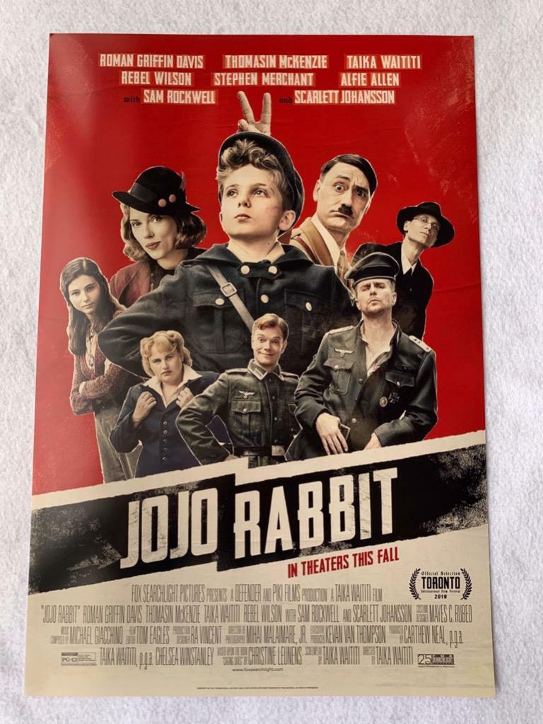 JOJO RABBIT – 13.5″x20″ Original Promo Movie Poster MINT Taika Waititi 2019