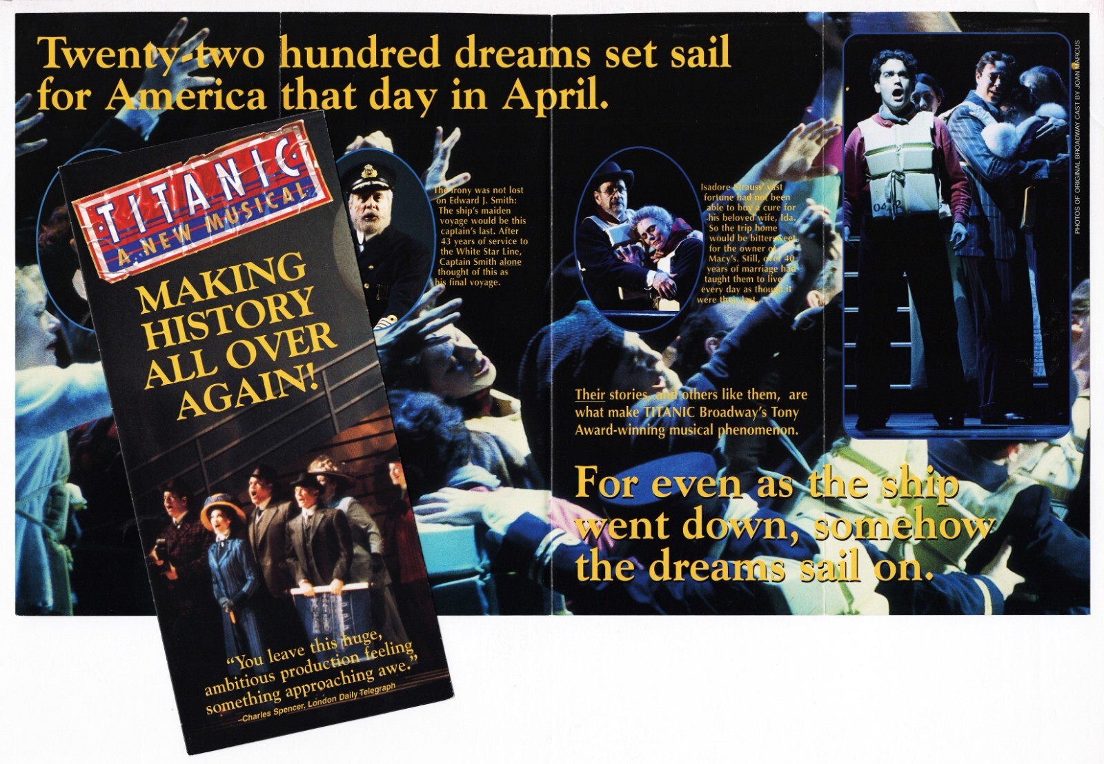 Victoria Clark “TITANIC” Brian d’Arcy James / Maury Yeston 1997 Broadway Flyer