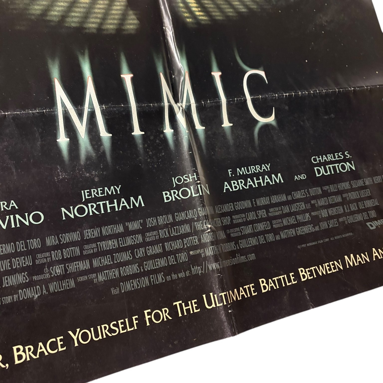 Mimic 1997 One Sheet Horror Monster Poster Josh Brolin Jeremy Northam 27″x40″