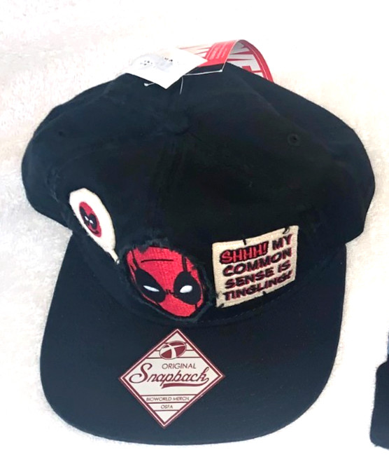 MARVEL DEADPOOL MOVIE SNAPBACK HAT SHHH! MY COMMON SENSE IS TINGLING! NEW W/ TAG