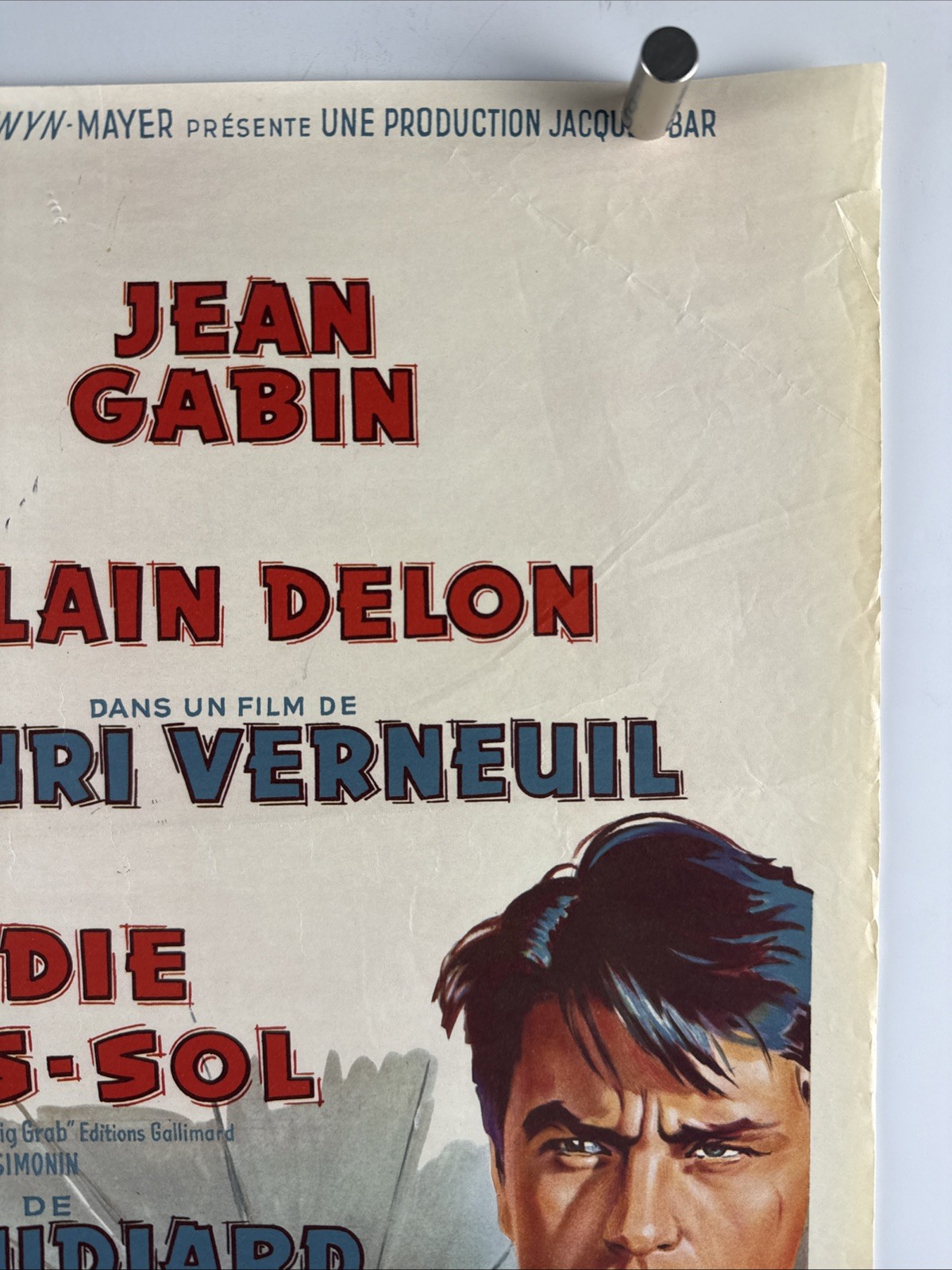 ANY NUMBER CAN WIN Movie Poster (Fine) Belgian 1963 14.5×18.5 Jean Gabin 111