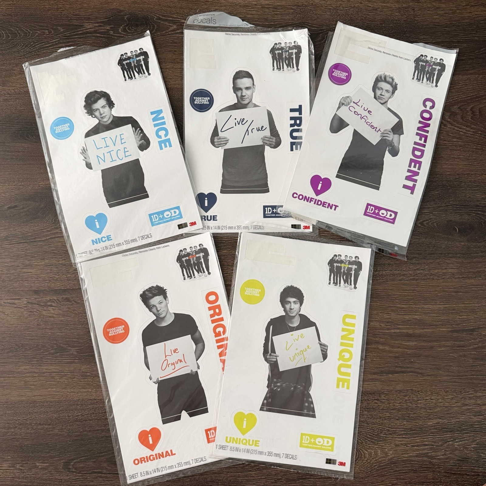 One Direction OD 1D sticker decals Harry Styles Limited Edition Merchandise