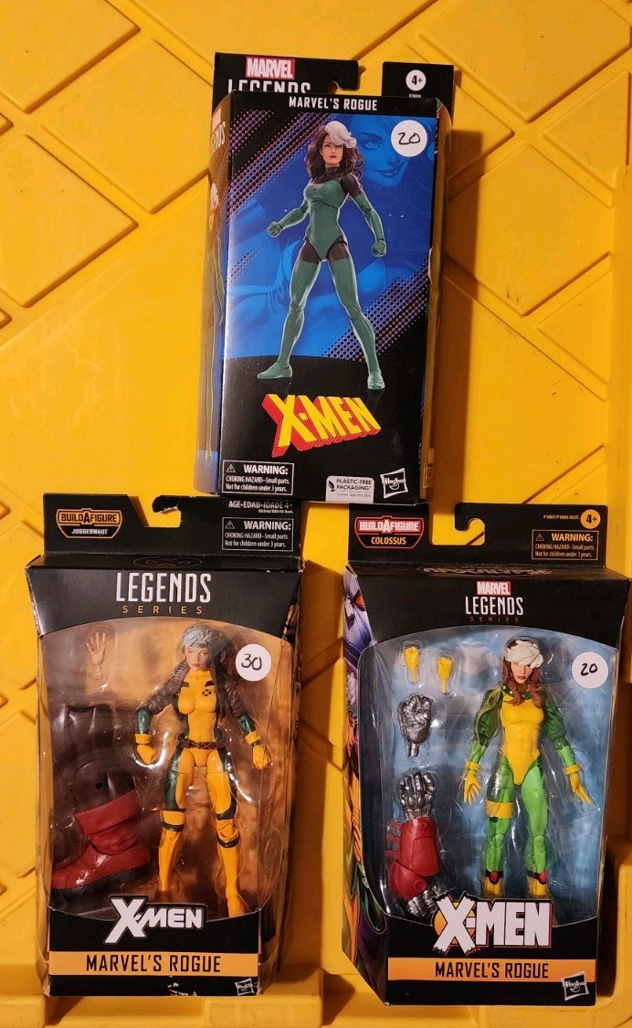 Marvel Legends X-Men Rogue 3 Figure Lot NIB