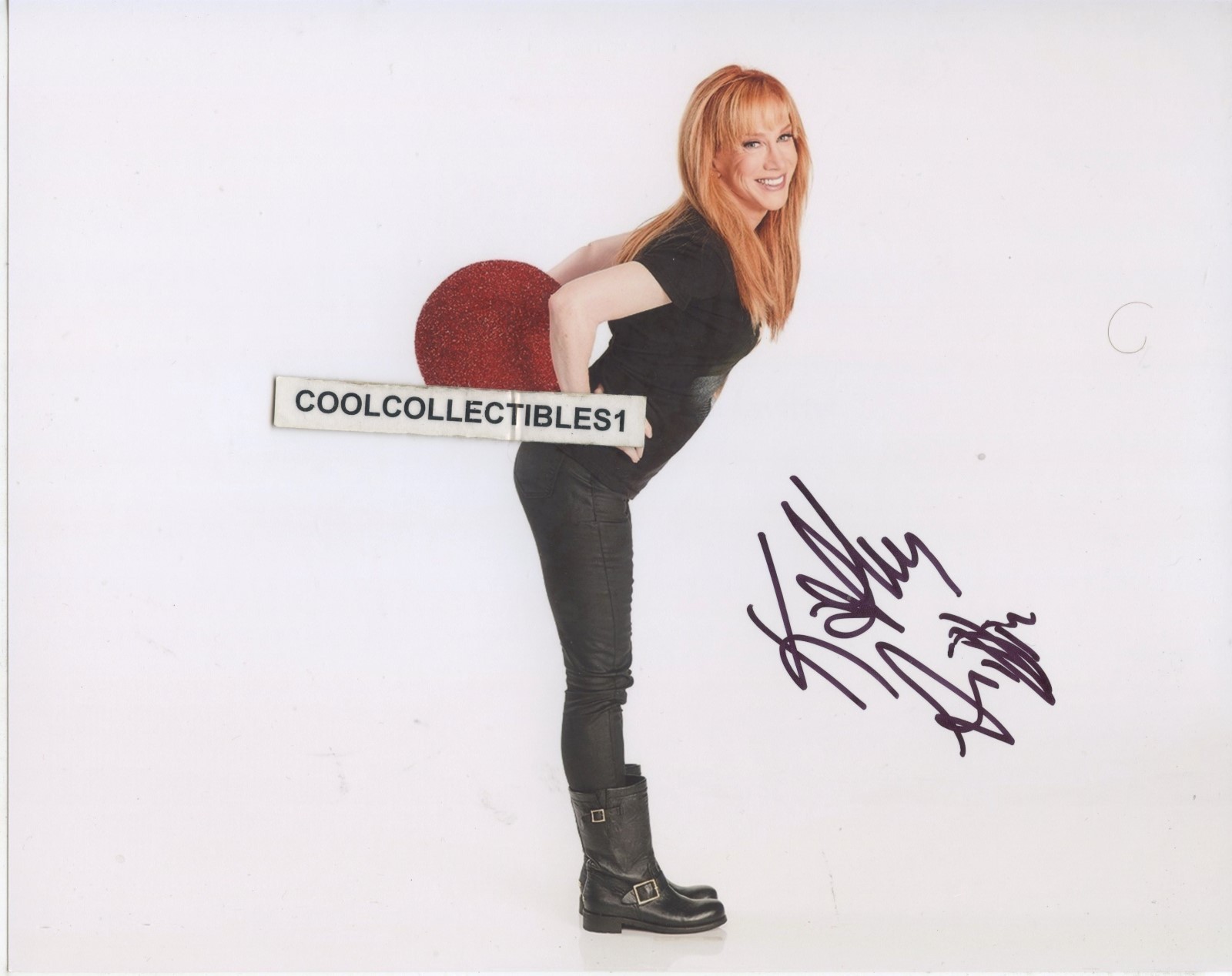 KATHY GRIFFIN IN PERSON SIGNED 8X10 COLOR PHOTO 12 “EXACT PROOF”