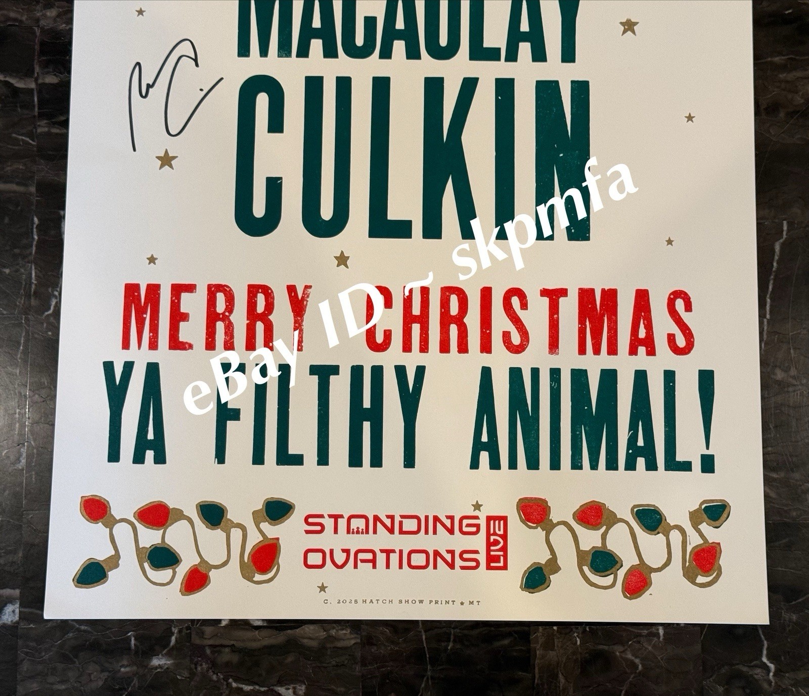 MACAULAY CULKIN Poster SIGNED HOME ALONE 35th Anniversary 💯 OFFICIAL Merch!