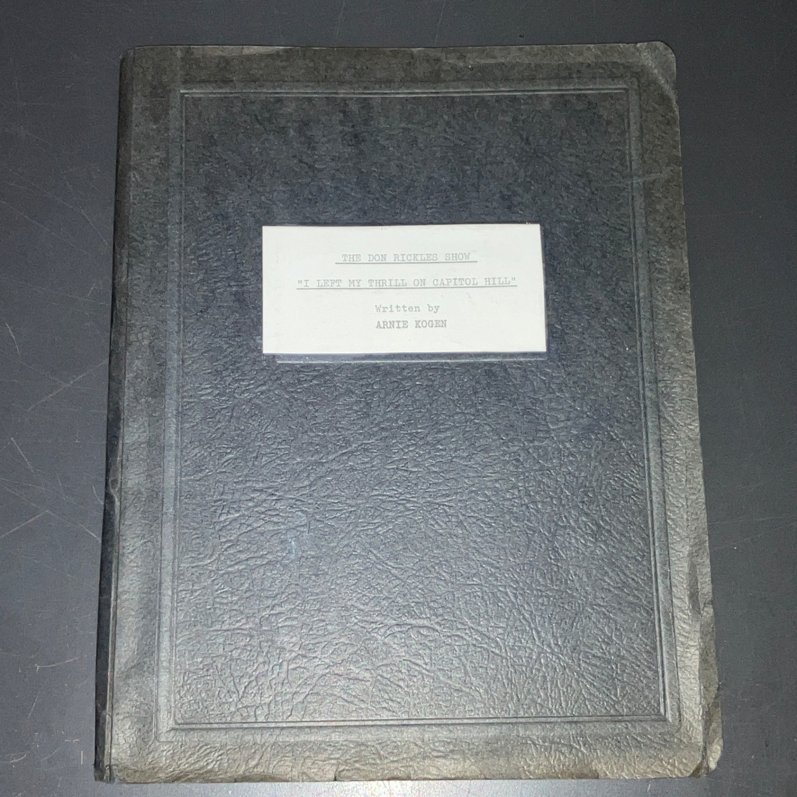 DON RICKLES SHOW (11/23/71) “I Left My Thrill…” Early Title “Candidate” + COA