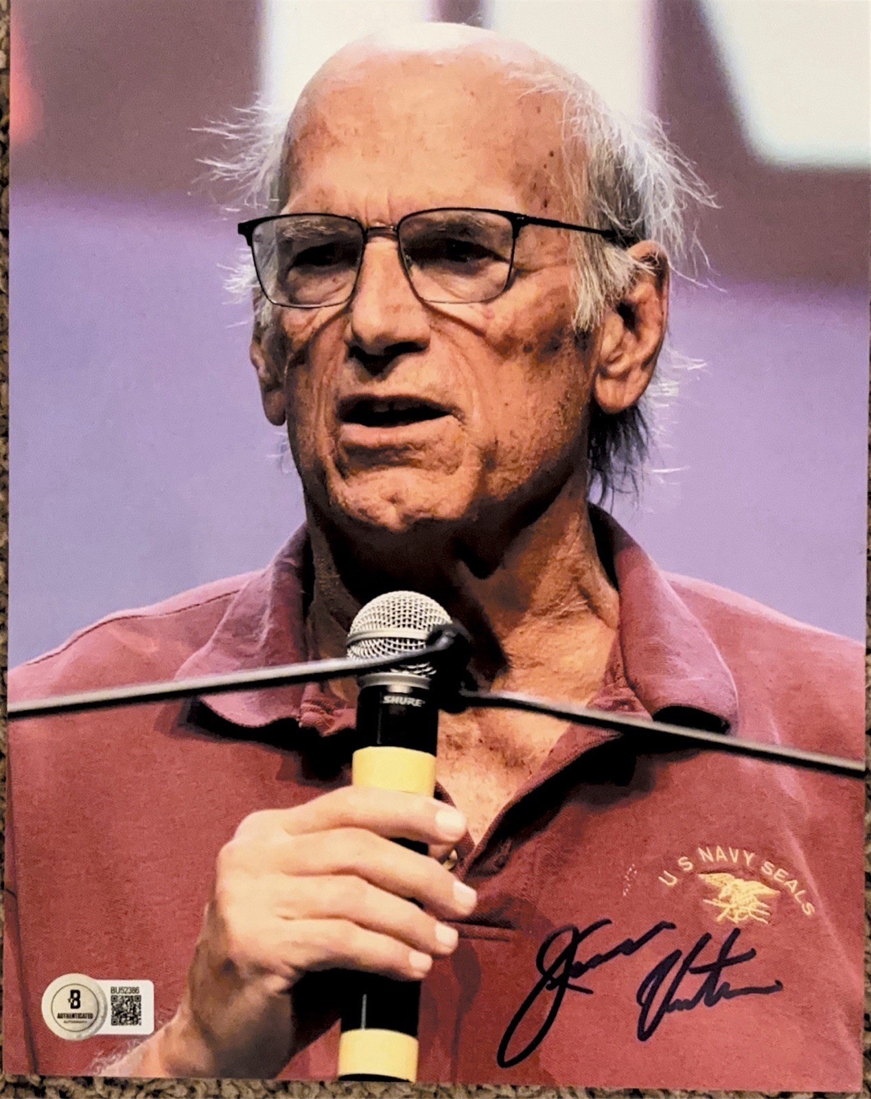 Jesse Ventura autographed signed 8×10 photo Beckett BAS COA Predator WWF Body