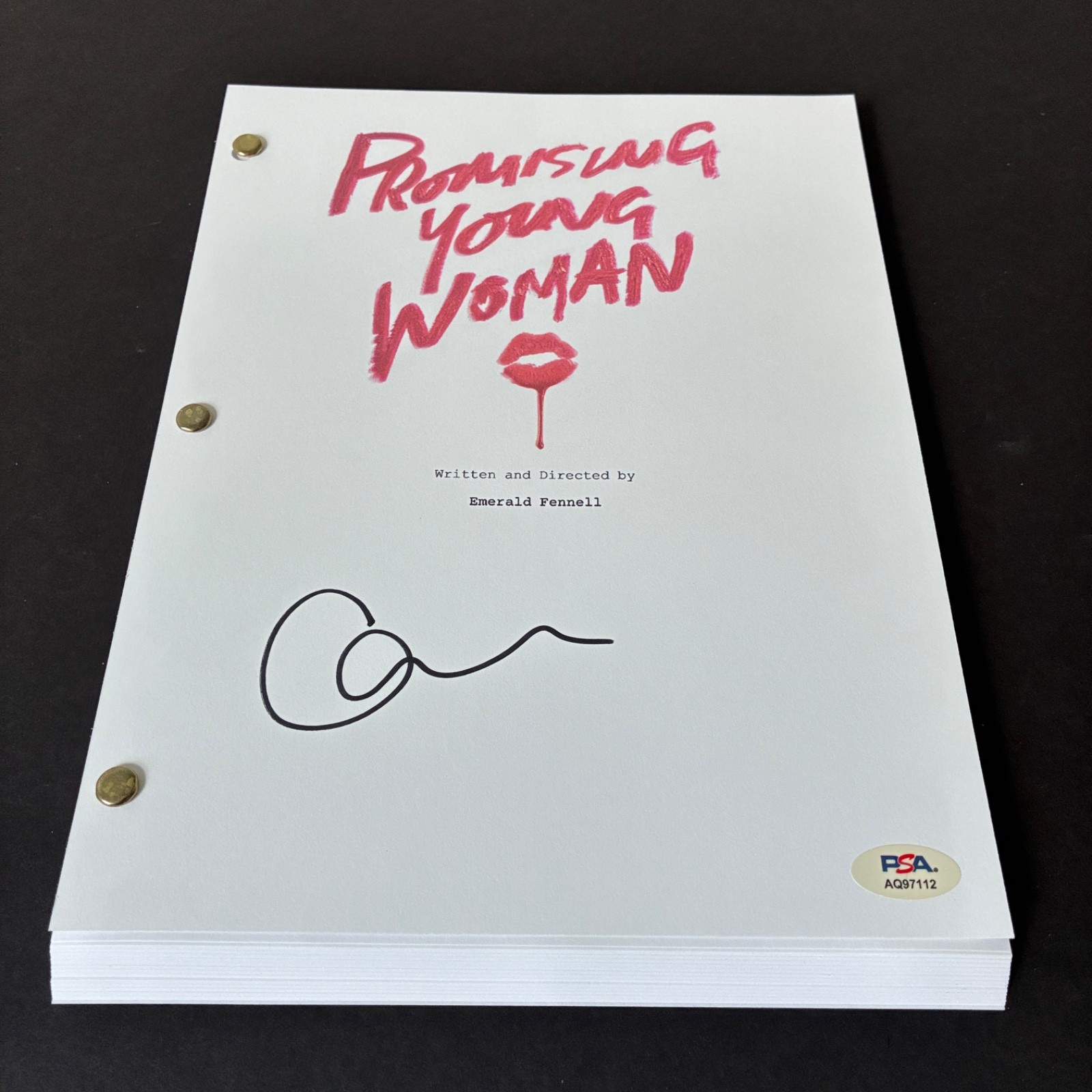 CAREY MULLIGAN SIGNED PROMISING YOUNG WOMAN SCRIPT FULL 140 PAGES AUTOGRAPH PSA
