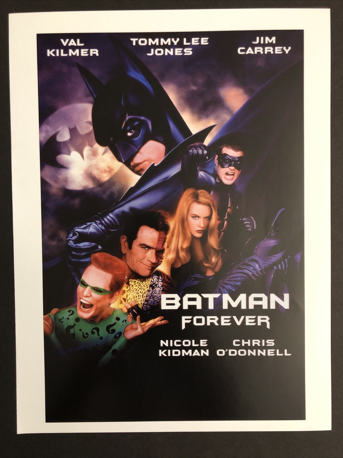 Batman Forever Movie Art Poster Print 9×12 John Alvin Poison Ivy Riddler Robin