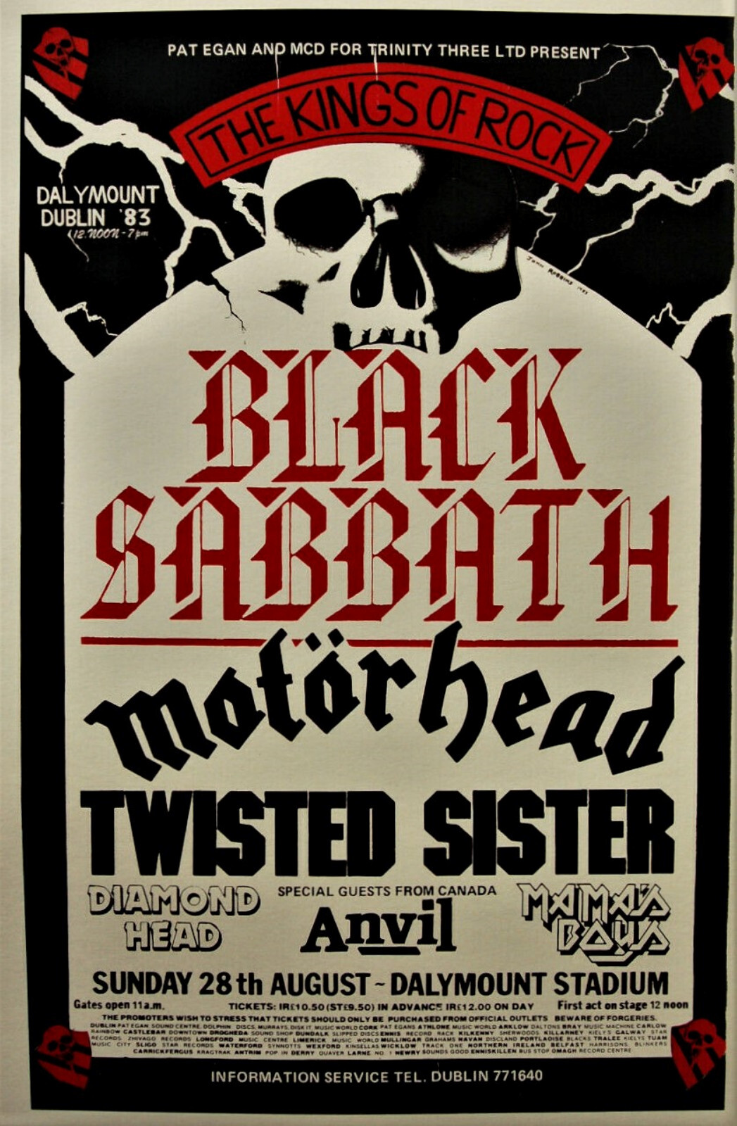 Black Sabbath CONCERT POSTER 12″x18″ Free shipping