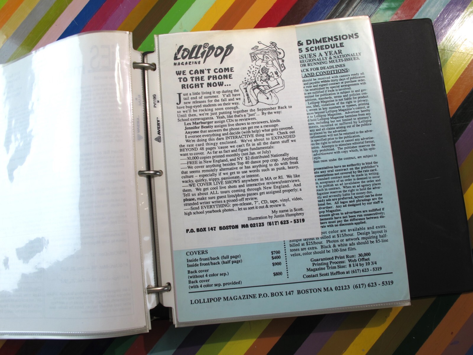 vtg 1990s zine flyer collection – punk, hardcore binder of literature 123 pcs