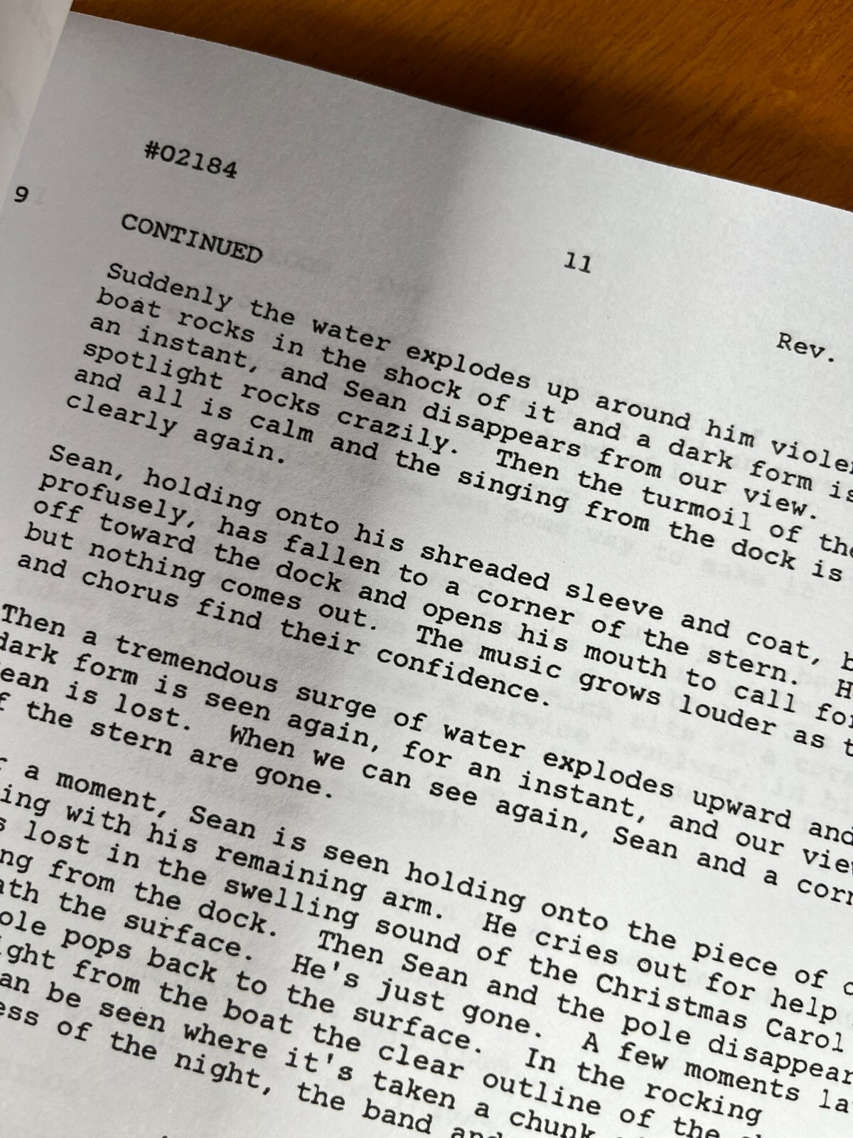 Jaws The Revenge Script Signed- Autograph Reprints- 124 Pages Long- Jaws 4