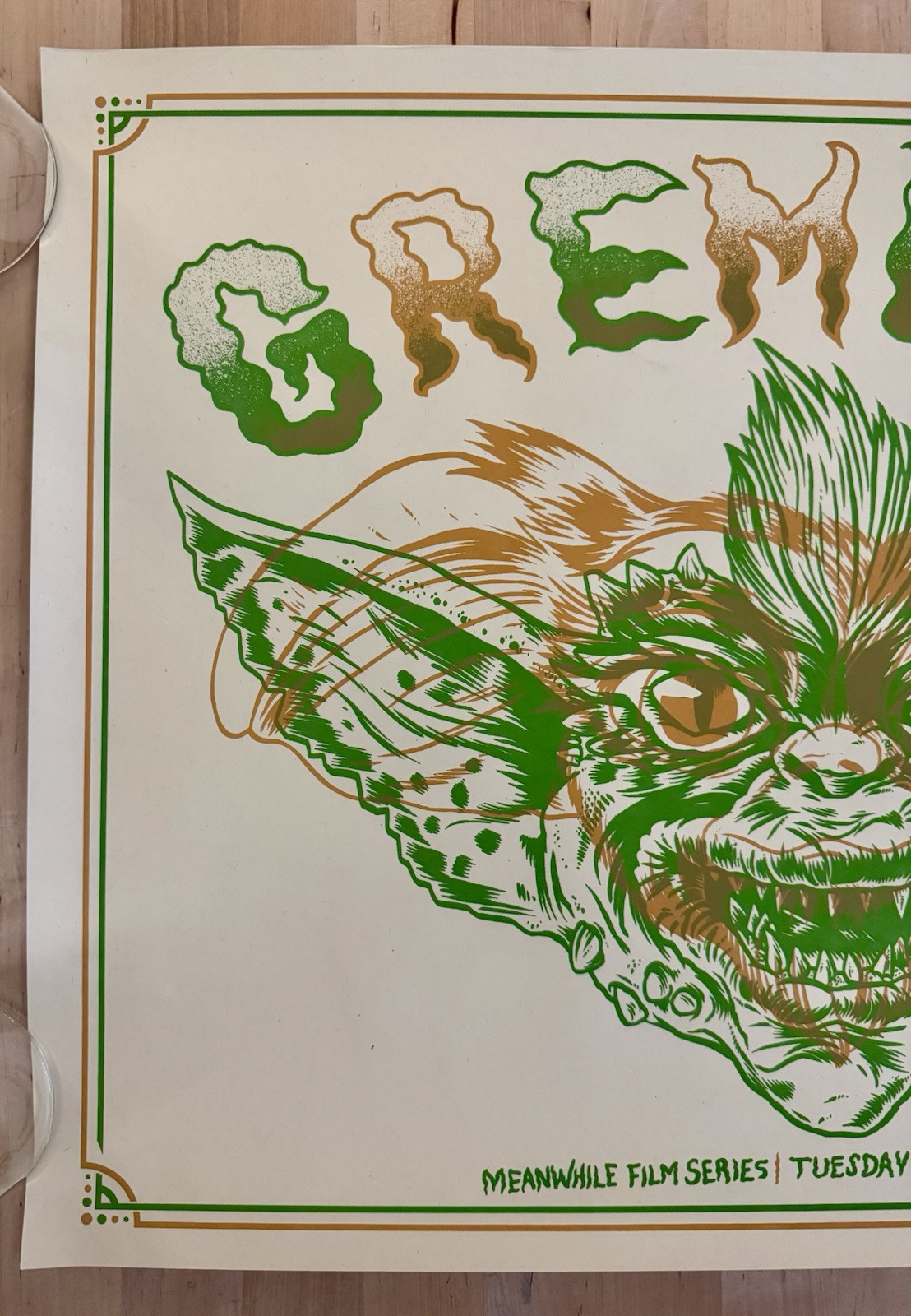 GREMLINS Hand Numbered Silkscreened Movie Poster Wealthy Theatre Grand Rapids MI