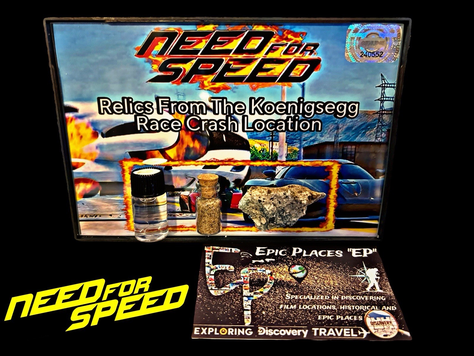 Need For Speed Relics Props Memorabilia with COA