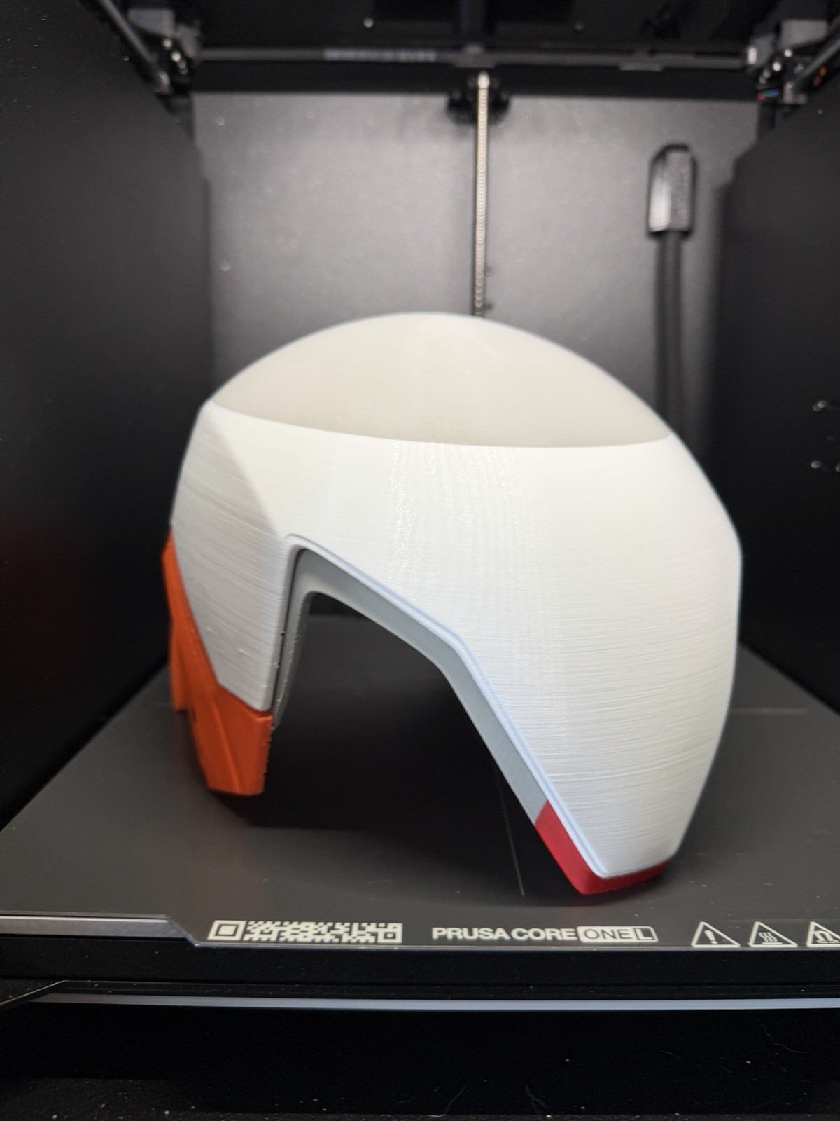 3D Printed Iron Man Helmet Raw PLA Kit 3‑Piece Fits 24” Head AS‑IS