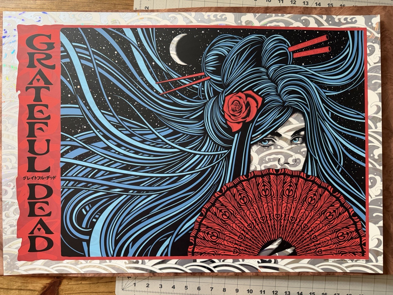 Authentic Grateful Dead 29×20 Art Print by Todd Slater #’d /150 On Lava Foil