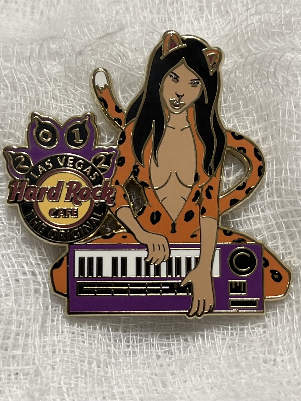 Hard Rock Cafe Las Vegas (The Original) Cat Girl w/Keyboard 2012 Only 200 made