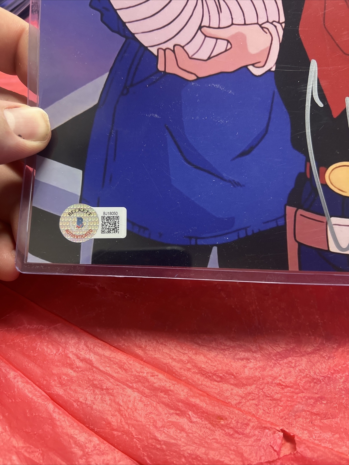 Dragon Ball Z Android 17 Autograph 8×10 Signed – Chuck Huber – Beckett COA