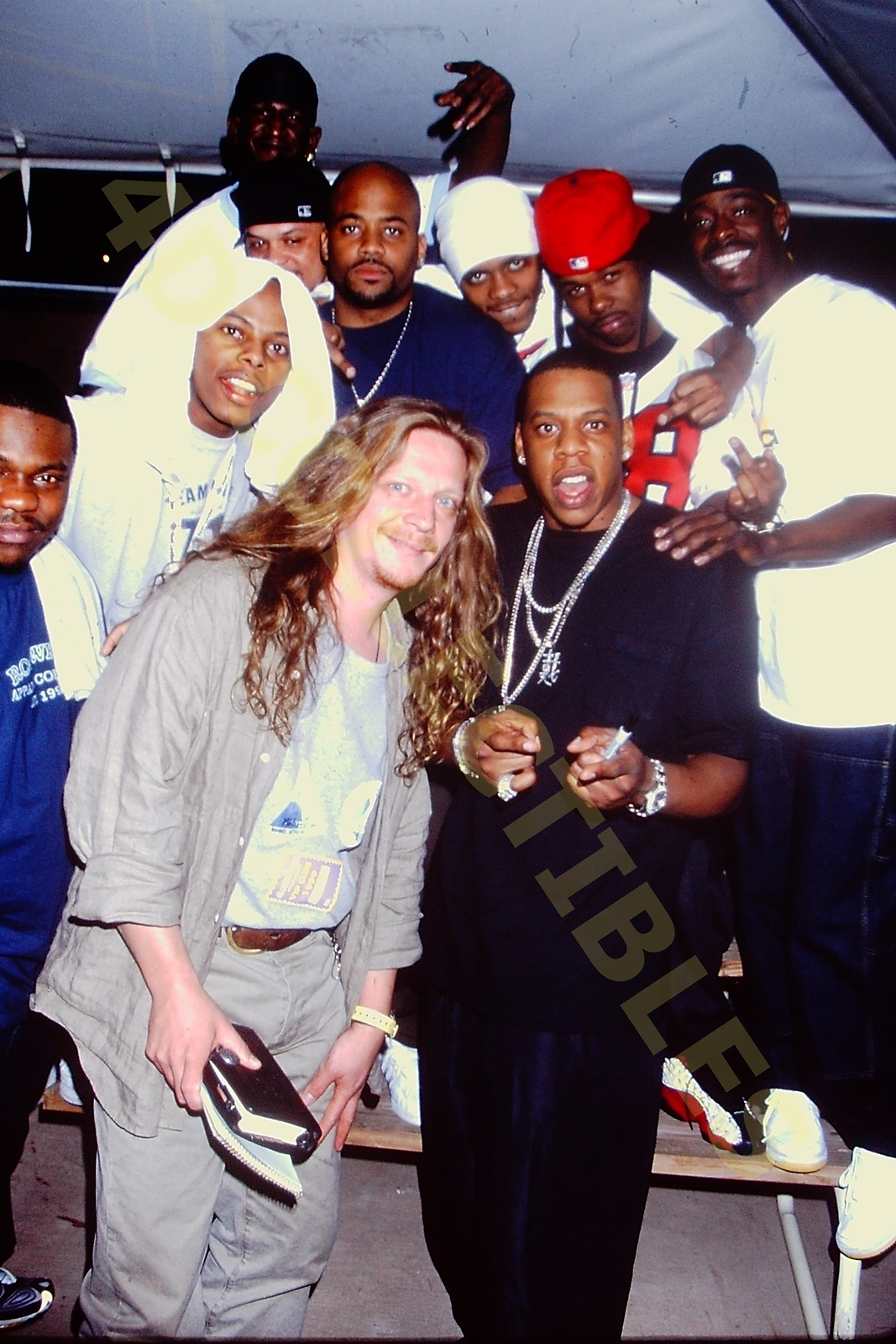 Original 35mm Slide Photo Jay Z at Desert Sky Pavilion Phoenix AZ 4/15/1999 88