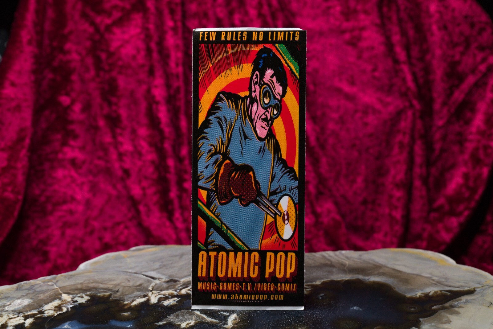 Atomic Pop Promo Sticker 1999 **Scarce and Very COOL! Original!