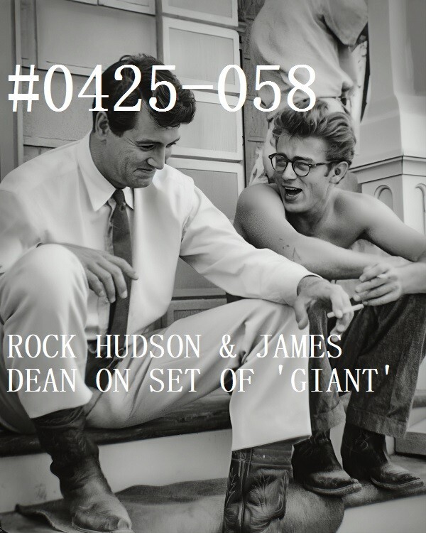 VINTAGE MALE PORTRAIT #0425-058 -rock hudson & james dean -free shipping in usa