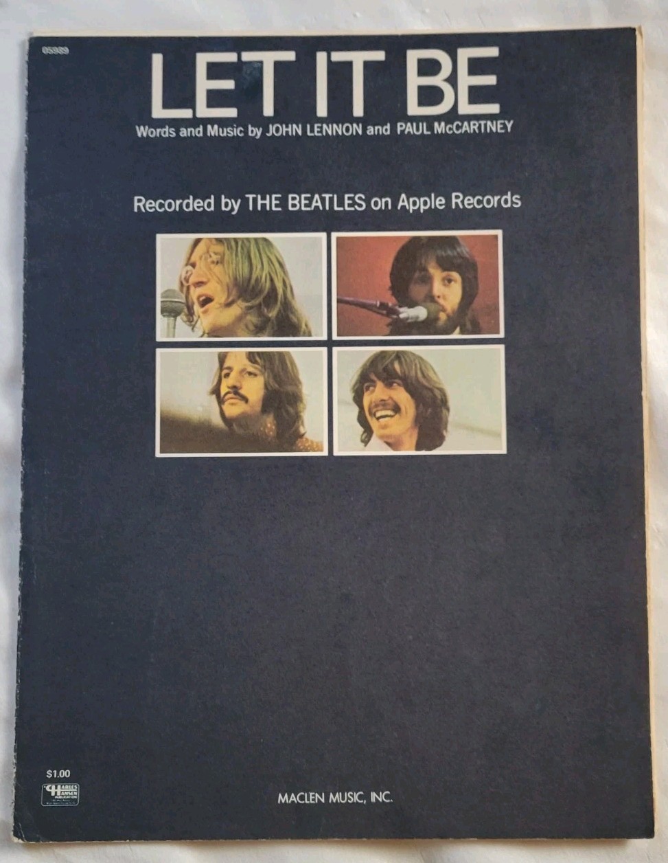 The Beatles 1960-70’s Sheet Music Lot Of 5 – All My Loving-Something-Yesterday,+