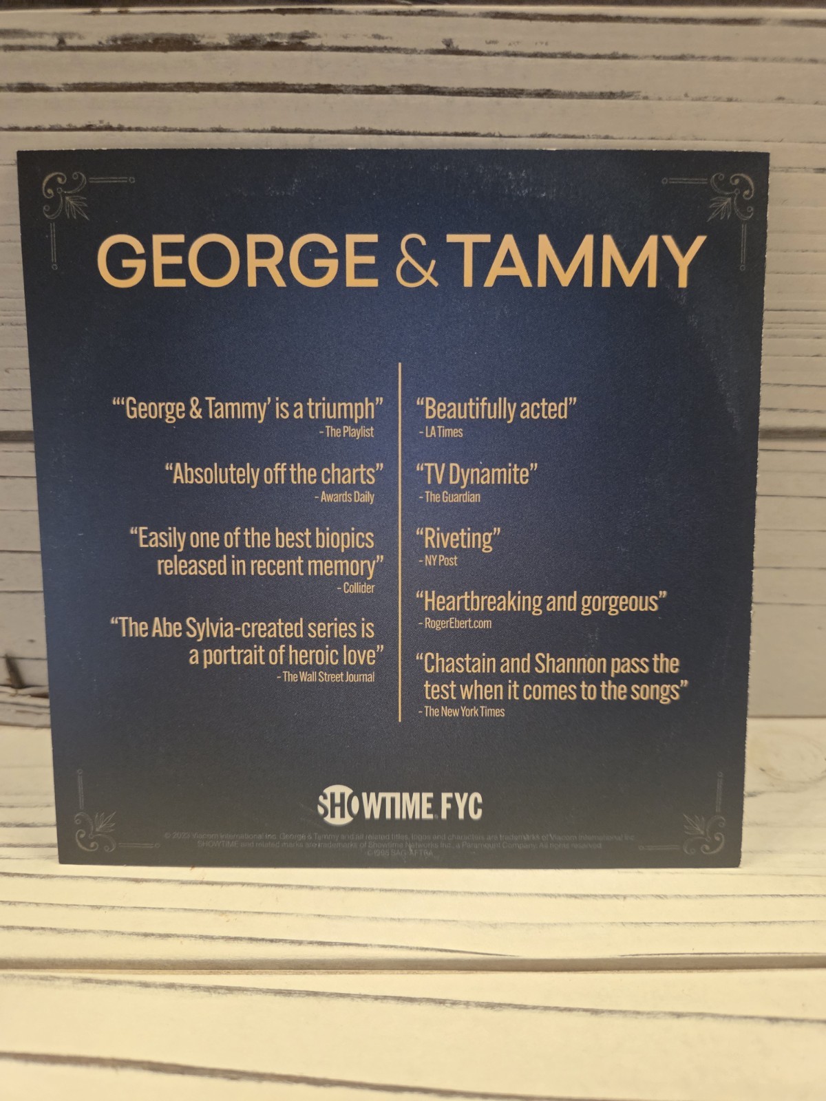George & Tammy 2023 Showtime FYC Complete Set of 6 Promo Photo Cards