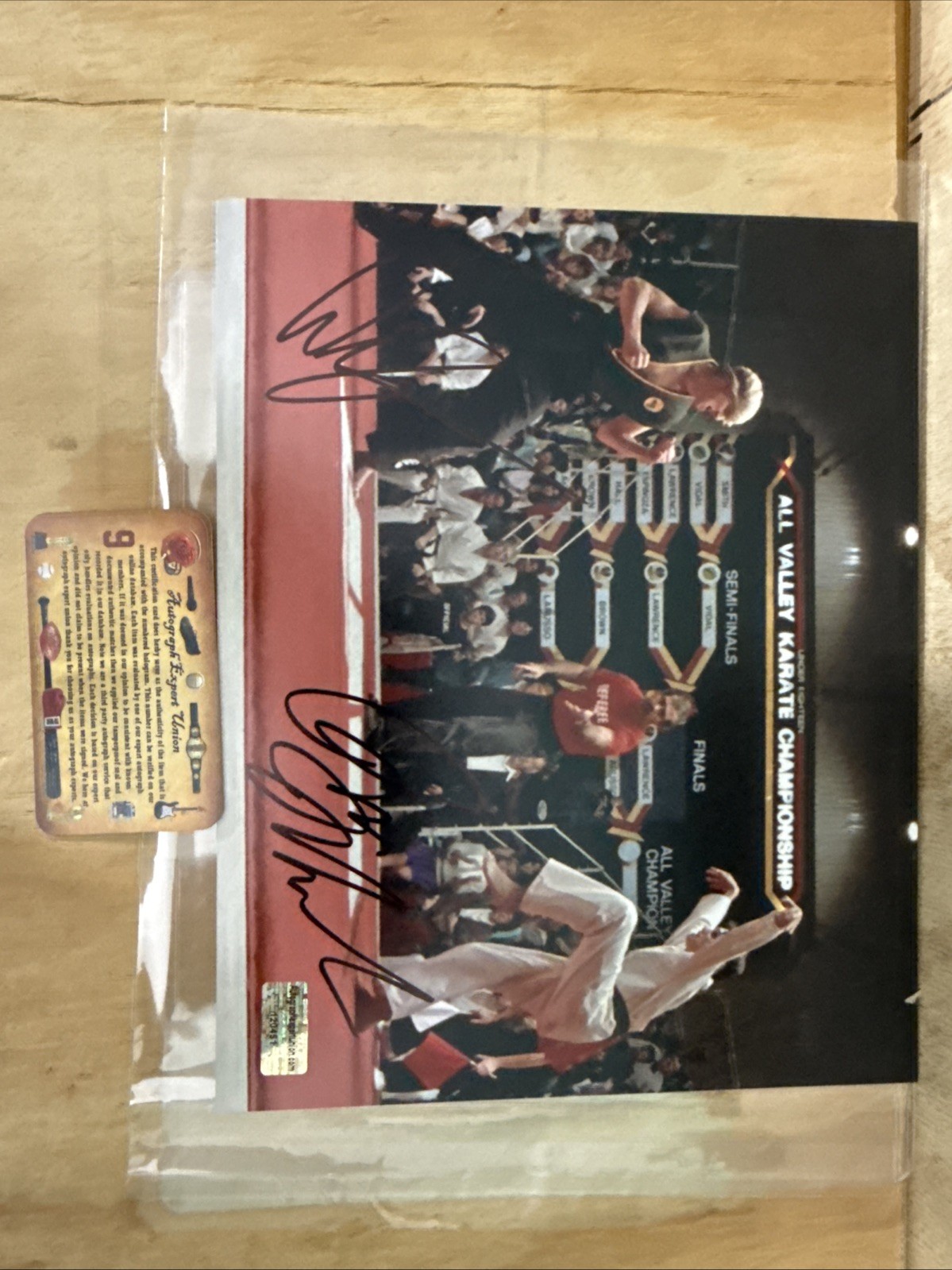 Signed Karate Kid Ralph Macchio & William Zabka 8×10 Photo COA Dual Autographed