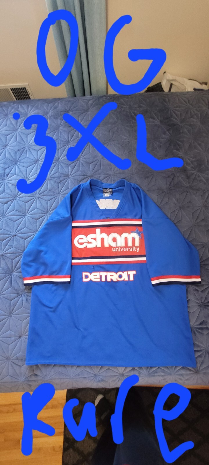 Esham 3XL University Throwback 313 Jersey Detroit Twiztid ABK Rare ICP Football 