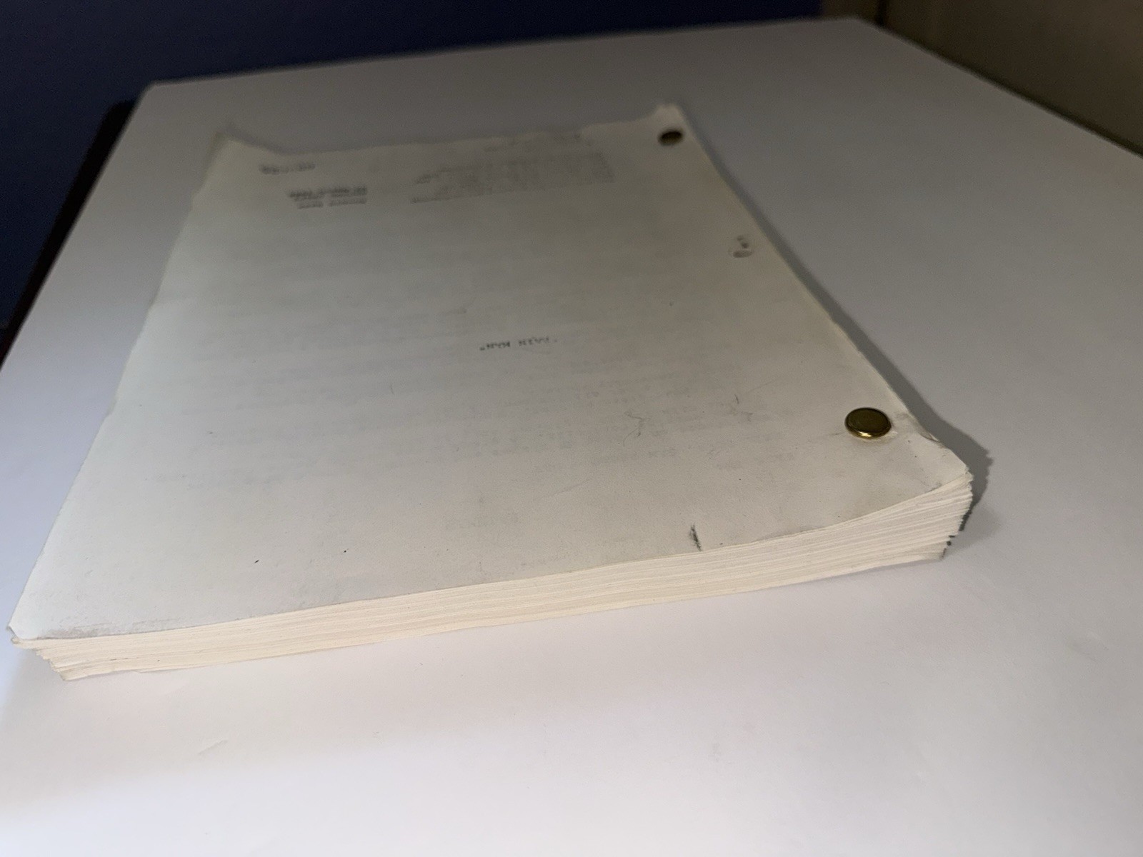 Rain Man 1988 Movie Script Second Draft Ronald Bass Screenplay UA Copy #005625