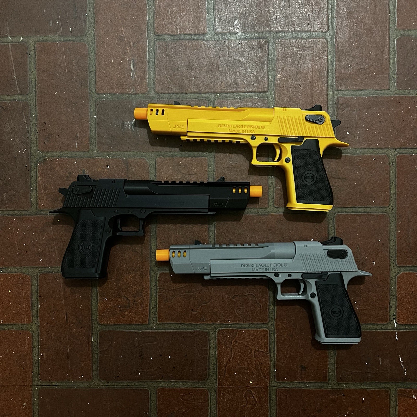 Deadpool Hand Cannon 3D Printed 1:1 Cosplay Toy Prop Gold Black Gray Lot of 2