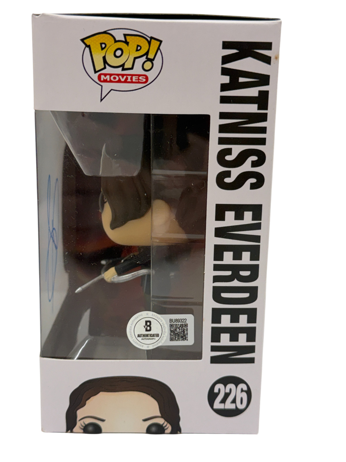 Jennifer Lawrence Signed Katniss Everdeen Funko 226 The Hunger Games Beckett
